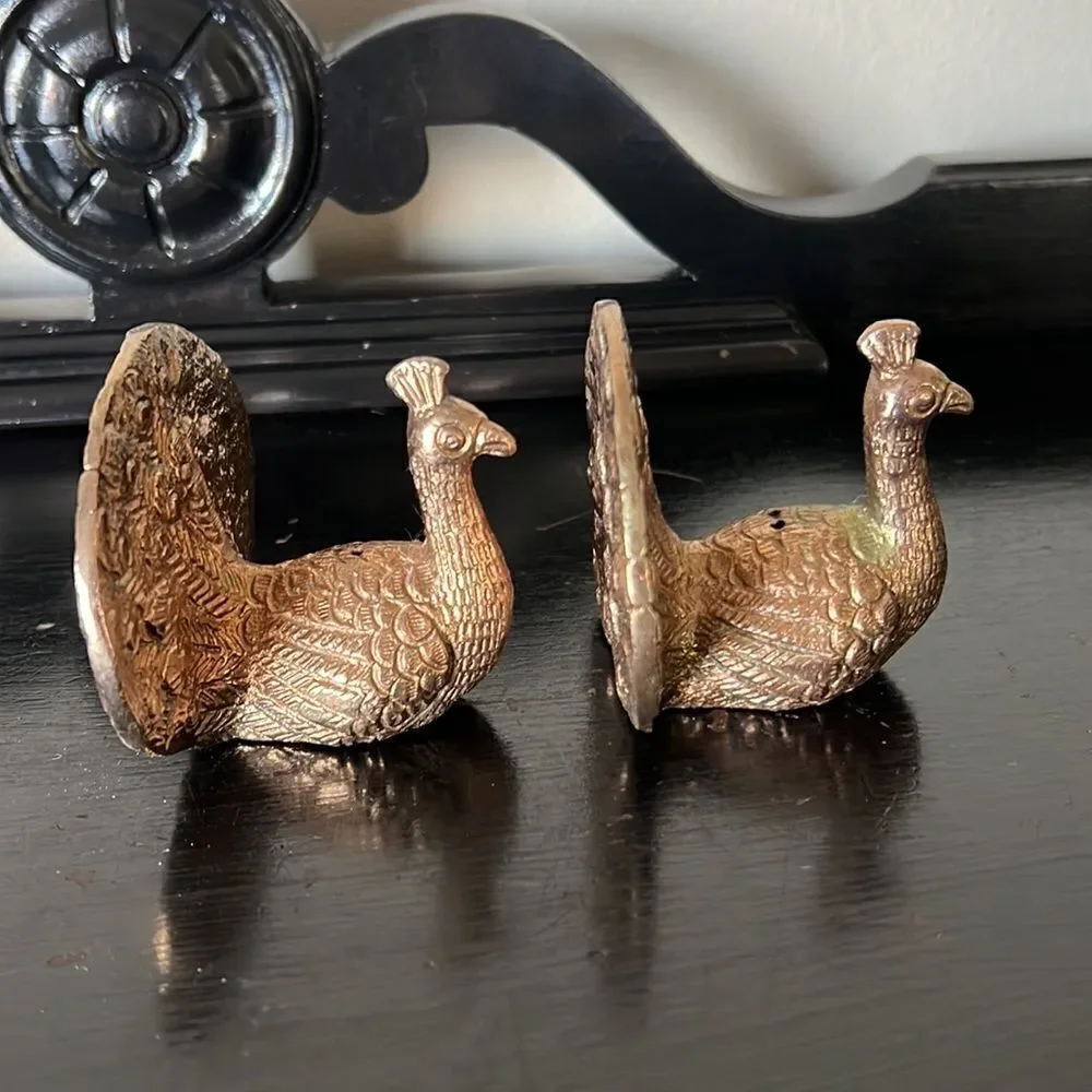 Pottery Barn Peacock Salt and Pepper Shakers